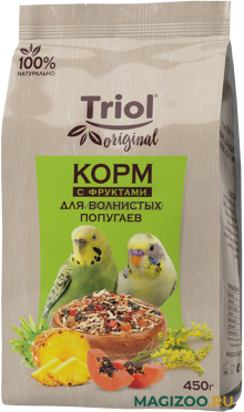 TRIOL ORIGINAL корм для волнистых попугаев с фруктами (450 гр)