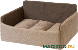 Лежак диван для собак и кошек Дарэленд Самсон Рогожка № 2 бежевый 62 х 45 х 28 см (1 шт)
