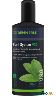 Удобрение профессиональное высококонцентрированное Dennerle Plant System V30 250 мл (1 шт)