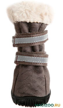 FOR MY DOGS сапоги для собак зимние на резиновой подошве кофе FMD699-2021 (4) 