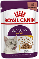 ROYAL CANIN SENSORI ВКУС для взрослых кошек для стимуляции вкусовых рецепторов в соусе пауч (85 гр)