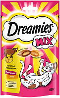 Лакомство DREAMIES MIX для кошек подушечки с говядиной и сыром (60 гр)