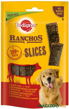 Лакомство PEDIGREE RANCHOS SLICES для собак мясные ломтики с говядиной (1 шт)