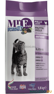 Сухой корм FORZA10 CAT MR.FRUIT KITTEN для котят с курицей (1,5 кг)