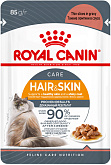 ROYAL CANIN HAIR & SKIN CARE для взрослых кошек для здоровья кожи и шерсти в соусе пауч (85 гр)
