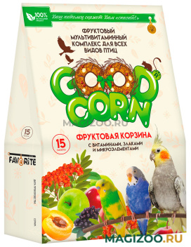 Мультивитаминный фруктовый комплекс Good Corn фруктовая корзина для птиц 15 таблеток (1 шт)