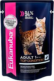 EUKANUBA CAT ADULT RABBIT для взрослых кошек с кроликом в соусе пауч (85 гр)