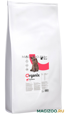 Сухой корм ORGANIX ADULT CAT LAMB для взрослых кошек при аллергии с ягненком (18 кг)
