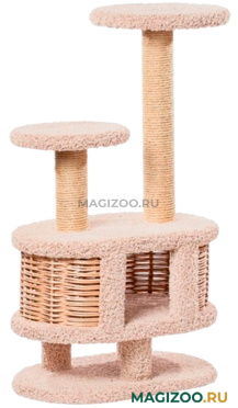 Домик Моник Пушок ковролин молочный с капучино (1 шт) 