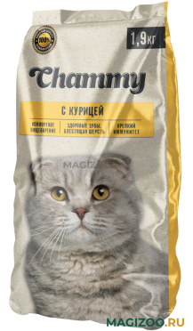 Сухой корм CHAMMY для взрослых кошек с курицей (1,9 кг)