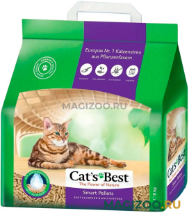 CAT’S BEST SMART PELLETS - Кэтс Бэст наполнитель древесно-комкующийся для длинношерстных кошек (10 л)