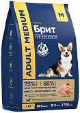 БРИТ ПРЕМИУМ DOG ADULT MEDIUM для взрослых собак средних пород с курицей (1 кг)