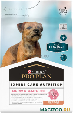 Сухой корм PRO PLAN ACTI PROTECT ADULT SMALL & MINI DERMA CARE для взрослых собак маленьких пород с чувствительной кожей и шерстью с лососем (3 кг)