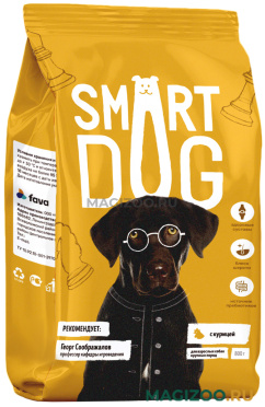 Сухой корм SMART DOG для взрослых собак крупных пород с курицей (0,8 кг)