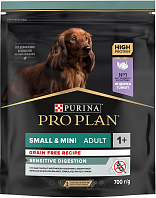 PRO PLAN ADULT DOG OPTIDIGEST SENSITIVE DIGESTION GRAIN-FREE SMALL & MINI беззерновой для взрослых собак маленьких пород с чувствительным пищеварением с индейкой (0,7 кг)