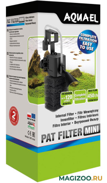Помпа-внутренний фильтр AQUAEL PAT MINI для аквариума до 120 л, 450 л/ч, 4,5 Вт (1 шт)