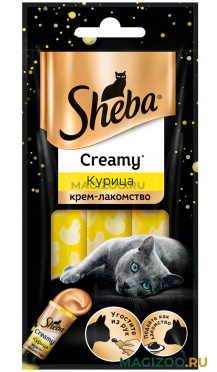 Sheba Creamy для кошек крем-лакомство с курицей 3 шт (1 уп)