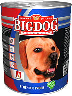 ЗООГУРМАН BIG DOG для взрослых собак с ягненком и рисом  (850 гр)