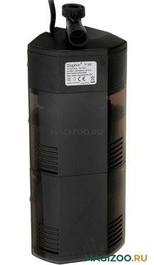 Фильтр внутренний Dophin TF-500 угловой с регулятором и флейтой для аквариума 80 – 120 л, 450 л/ч, 6 Вт (1 шт)