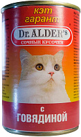 DR. ALDER'S CAT GARANT для взрослых кошек с говядиной в соусе  (415 гр)