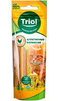 Лакомство TRIOL для кошек колбаски аппетитные с курицей и треской (40 гр)