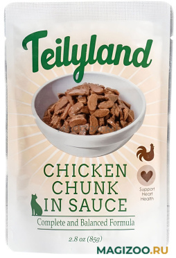 Влажный корм (консервы) PETTRIC TEILYLAND для кошек с курицей в соусе пауч (85 гр)