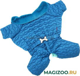 FOR MY DOGS комбинезон для собак синий для мальчиков FW721-2019 M (20) 