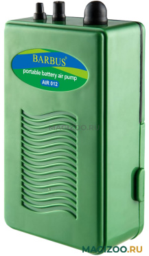 Компрессор BARBUS AIR 012 портативный на батарейках для аквариума до 50 л, 2 л/мин, 2 х 1,5 Вт (1 шт)