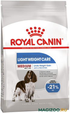 Сухой корм ROYAL CANIN MEDIUM LIGHT WEIGHT CARE диетический для взрослых собак средних пород (3 кг)