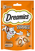 Лакомство DREAMIES для кошек подушечки с курицей (30 гр)