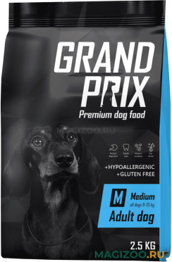 Сухой корм GRAND PRIX MEDIUM ADULT для взрослых собак средних пород с курицей (2,5 кг)