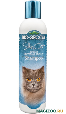 BIO-GROOM SILKY CAT SHAMPOO – Био-грум шампунь-кондиционер для кошек (236 мл)