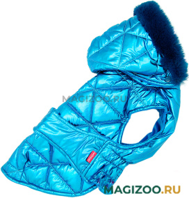 FOR MY DOGS попона для собак синий металлик FW1129-2021 (22) 