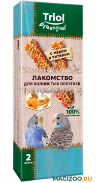 TRIOL ORIGINAL лакомство для волнистых попугаев с медом и хитином  (2 шт)
