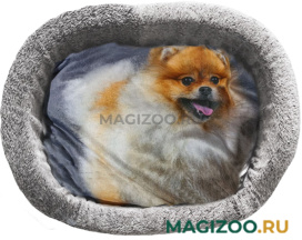 Лежак для собак PerseiLine Rich Breed Дизайн № 3 принт 44 овальный 44 х 33 х 16 см (1 шт)