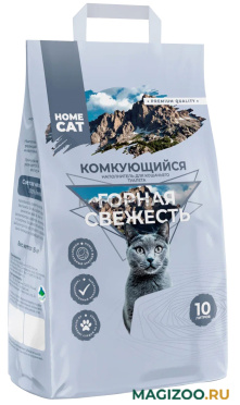HOMECAT ГОРНАЯ СВЕЖЕСТЬ наполнитель комкующийся для туалета кошек (10 л)