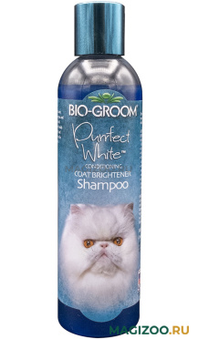 BIO-GROOM PURRFECT WHITE SHAMPOO – Био-грум супер-белый шампунь для кошек для повышения яркости окраса (236 мл)