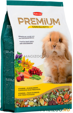 PADOVAN PREMIUM CONIGLIETTI корм для декоративных и карликовых кроликов (2 кг)