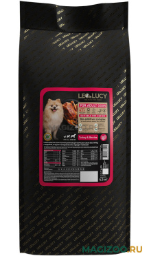 Сухой корм LEO&LUCY HOLISTIC для взрослых собак всех пород с индейкой, ягодами и биодобавками (4,5 кг)