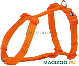 Шлейка для собак Trixie Premium H-Harness S–М нейлон папайя 15 мм 42 – 60 см (1 шт)