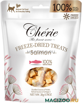 Лакомство PETTRIC CHERIE FREEZE-DRIED TREATS SALMON сублимированное для кошек с лососем 20 гр (1 шт)