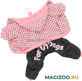 FOR MY DOGS костюм для собак утепленный розовый FW821-2019 (10)