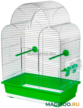 Клетка для птиц Inter-Zoo P025 Sonia оцинкованная цвет в ассортименте 45 х 28 х 63 см (1 шт) 
