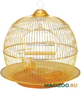 Клетка для птиц Triol 350G круглая золото цвет в ассортименте 35 х 33 см (1 шт УЦ)