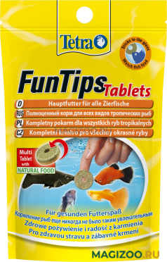 TETRA FUNTIPS TABLETS корм таблетки для всех видов рыб (20 т)