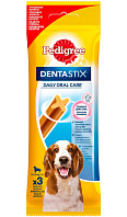 Лакомство PEDIGREE DENTA STIX для собак средних и крупных пород для зубов (77 гр)