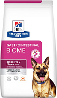 HILL'S PRESCRIPTION DIET GASTROINTESTINAL BIOME для взрослых собак при заболеваниях желудочно-кишечного тракта с курицей (1,5 кг)