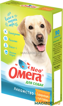 Лакомство ОМЕГА NEO+ Здоровые суставы для собак с глюкозамином и коллагеном (90 шт)