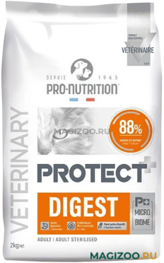 Сухой корм FLATAZOR PROTECT DIGEST для взрослых кошек с чувствительным пищеварением (2 кг) 
