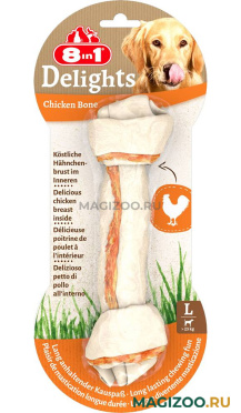 Лакомство 8 IN 1 DELIGHTS L для собак крупных пород косточка 21 см (1 шт)